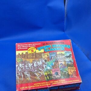 ILLUSTRATED CLASSICS FOR YOUNG READERS Softcover 12 Mini Books Box Set 1987